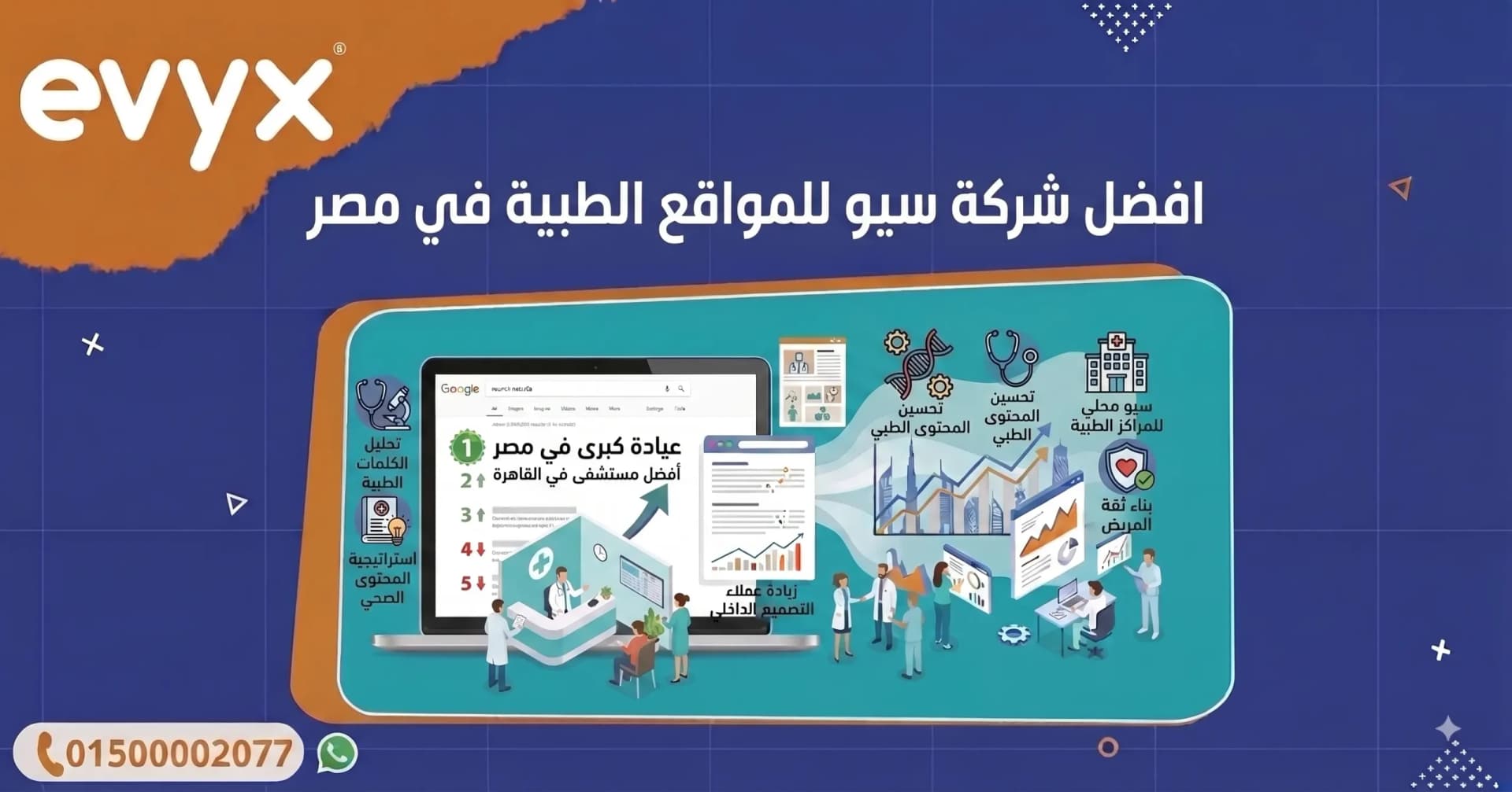 افضل شركة سيو للمواقع الطبية في مصر