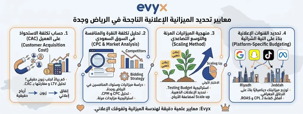 معايير تحديد الميزانية الإعلانية الناجحة في الرياض وجدة
