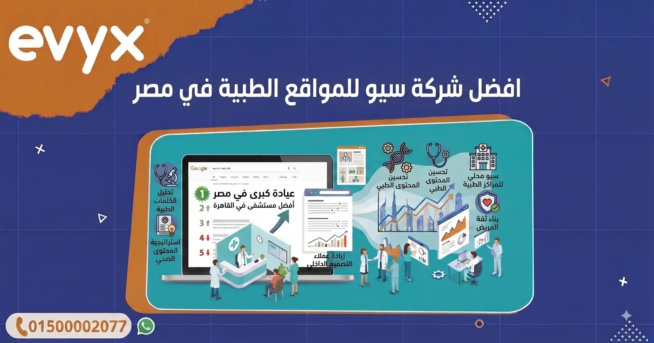 افضل شركة سيو للمواقع الطبية في مصر